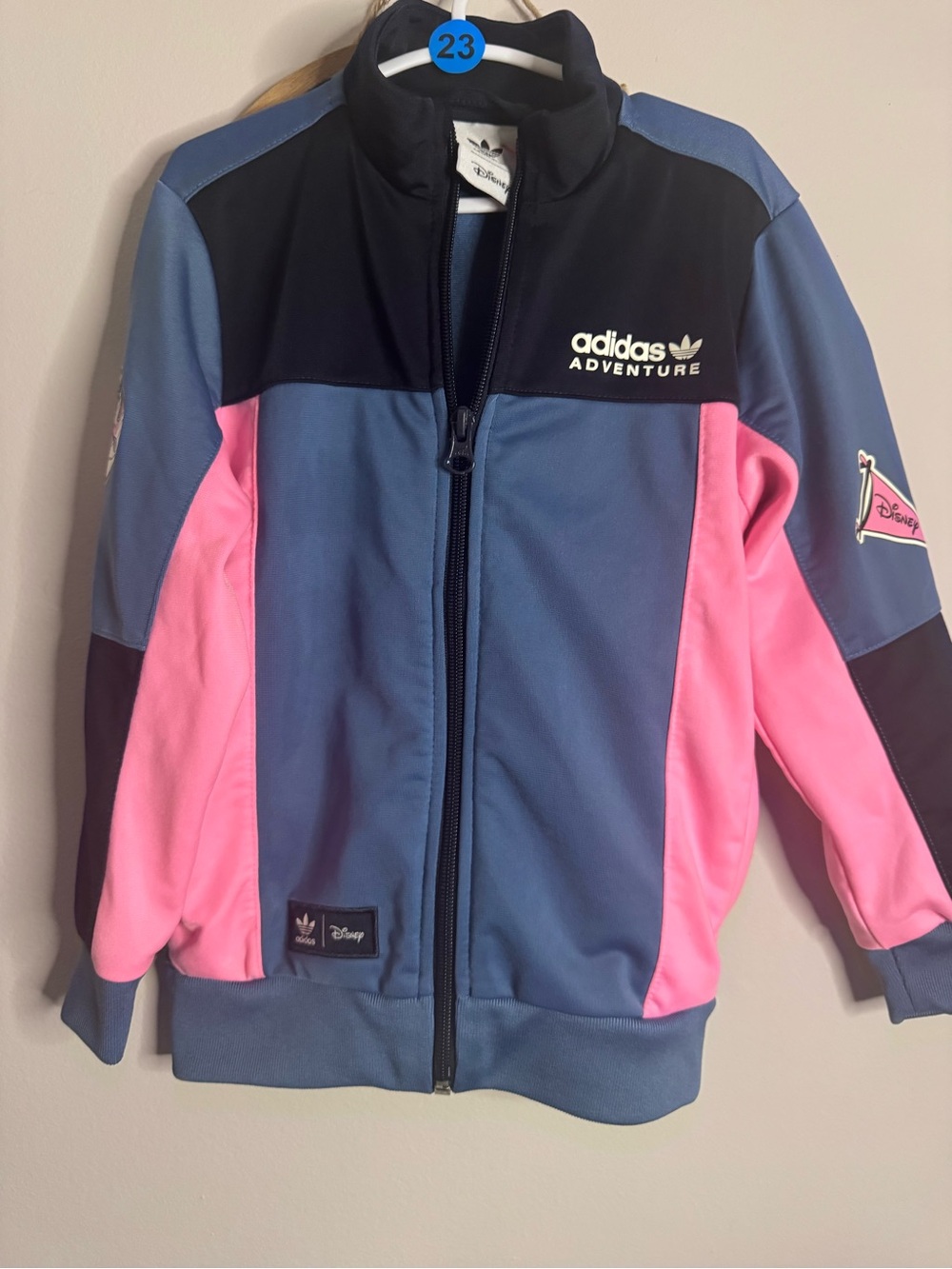 adidas Adventure Colorblock Track Jacket — Blue, Pink & Black 4/5